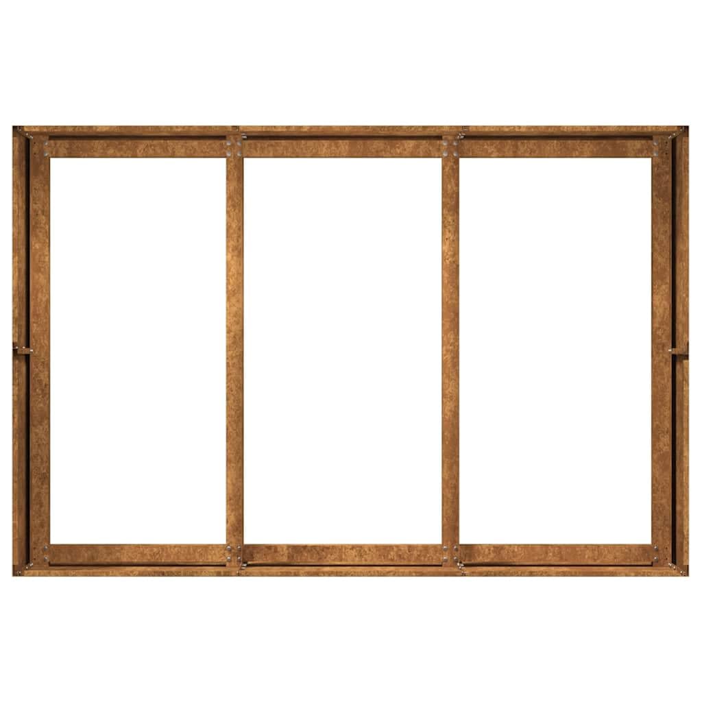 vidaXL Pflanzkübel Rostig 120x80x40 cm Wetterfester Stahl, Pflanztopf, Pflanzenständer, Hochbeet, Pflanzgefäßständer, Pflanzentablett, Gartenpflanzer