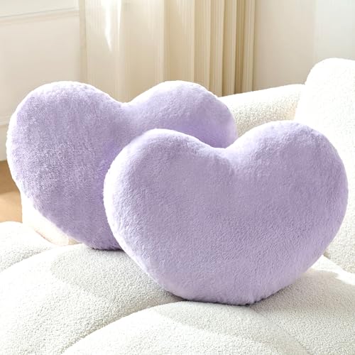 Nokrwit 2PCS Throw Pillows Heart Pillow Home Decor...