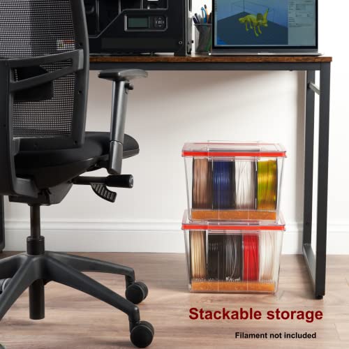 Dry-Store Multi - 3D Printer Filament Storage Box - Clear, Robust, Sealed, Printing Materials, Dryer - Stylox - Image 6