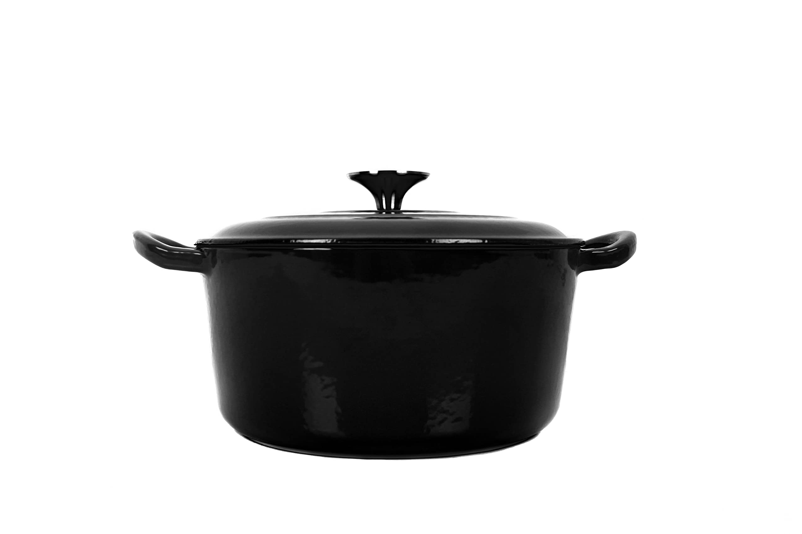 ECHTWERK Gietijzeren braadpan met geëmailleerde coating, broodpan, geschikt voor ovens, grill en inductie, grijs, 3,5 l, 22,5 cm