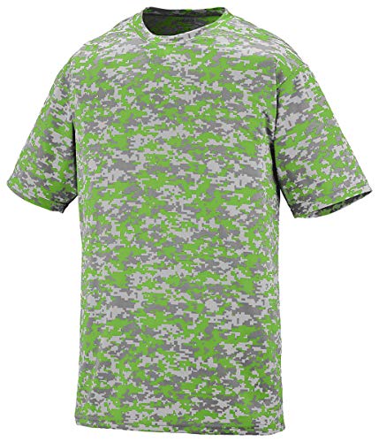 Augusta Sportswear Men's DIGI CAMO Wicking T-Shirt 3XL Lime Digi