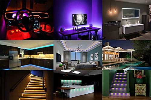 Supernight Led Light Strip, [White, Rgb, Rgb+White Color, All In One Strip] Flexible 16.4Ft Smd5050 Dc12V 300Leds Rgbw Led Rope Light Strip With 40Keys Ir Controller & Power For Home Indoor Decoration #TOP1
