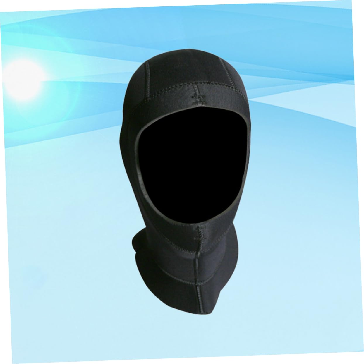 Toddmomy Snorkeling Cap Thick Diving Hood for Warmth and UV Cover for Surfing Scuba Diving Kayaking Canoeing Black