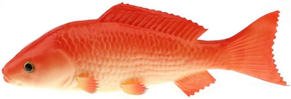 Gresorth 9.2 inch Pretend Fish Fake Red Carp Artificial Fish Decoration for Home Kitchen Garden Party Hanging Christmas Halloween Display