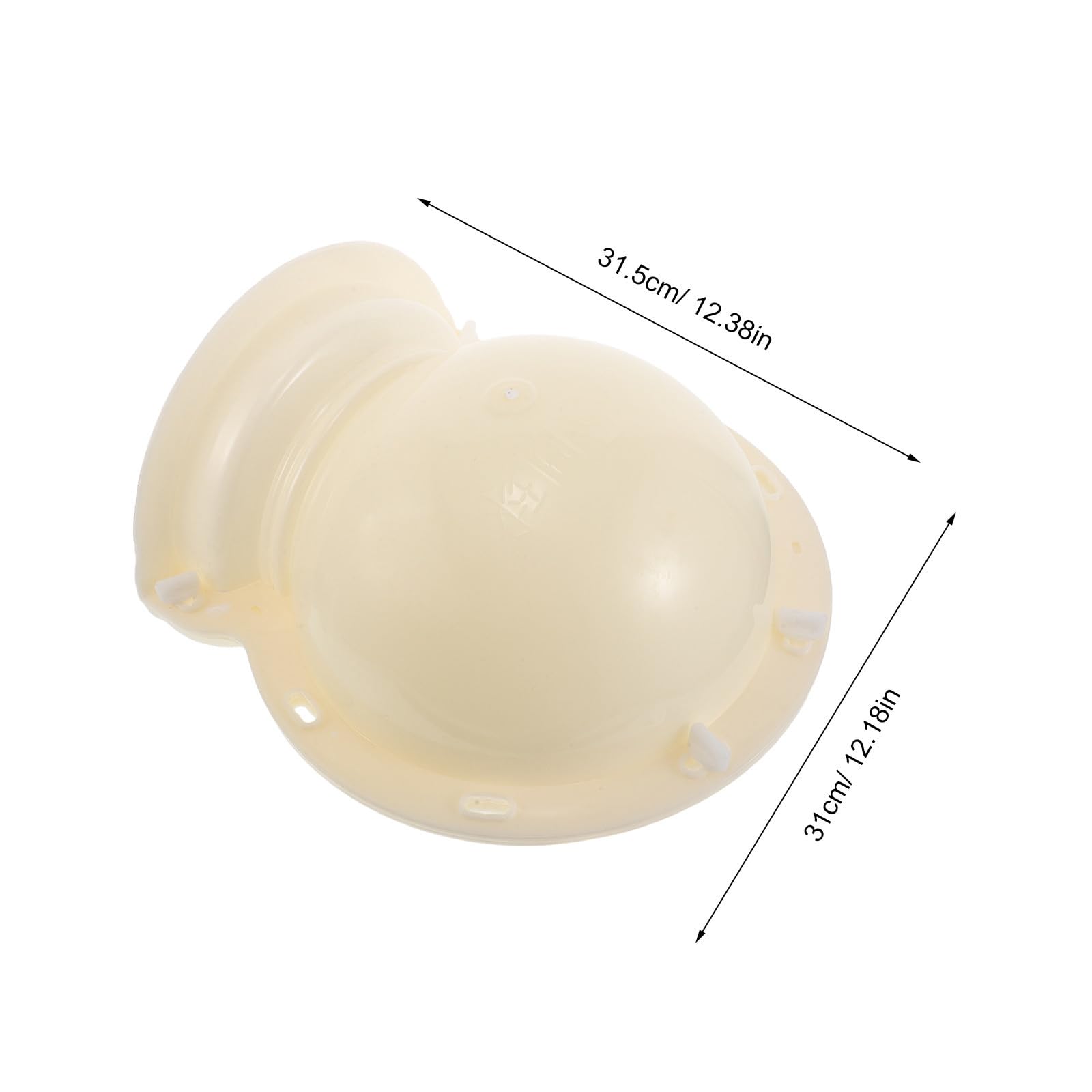 Artibetter Molde de Plástico Beige para Bolas de Hormigón Forma Redonda, Ligero Rápido Moldeado, Adecuado para Decoración de Columnas Romanas y Proyectos de Bricolaje al Aire Libre