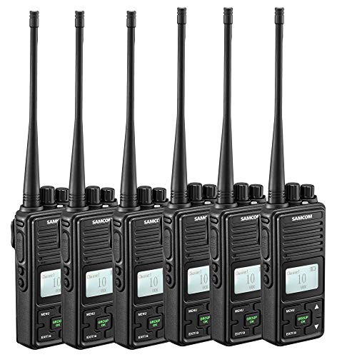 SAMCOM Two Way Radio FPCN10A 2 Watts Programmable UHF Handheld Walkie Talkie Long
