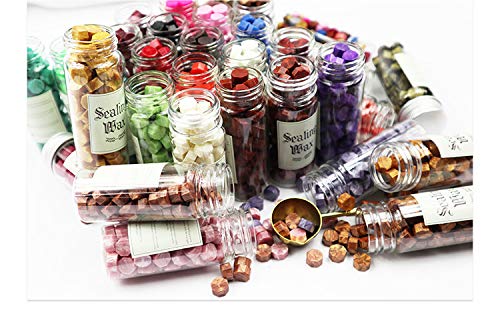 Miniatura 6 de 80 cuentas de cera de sellado azul para paquetes de tarjetas de regalo, kit de cera de sellado