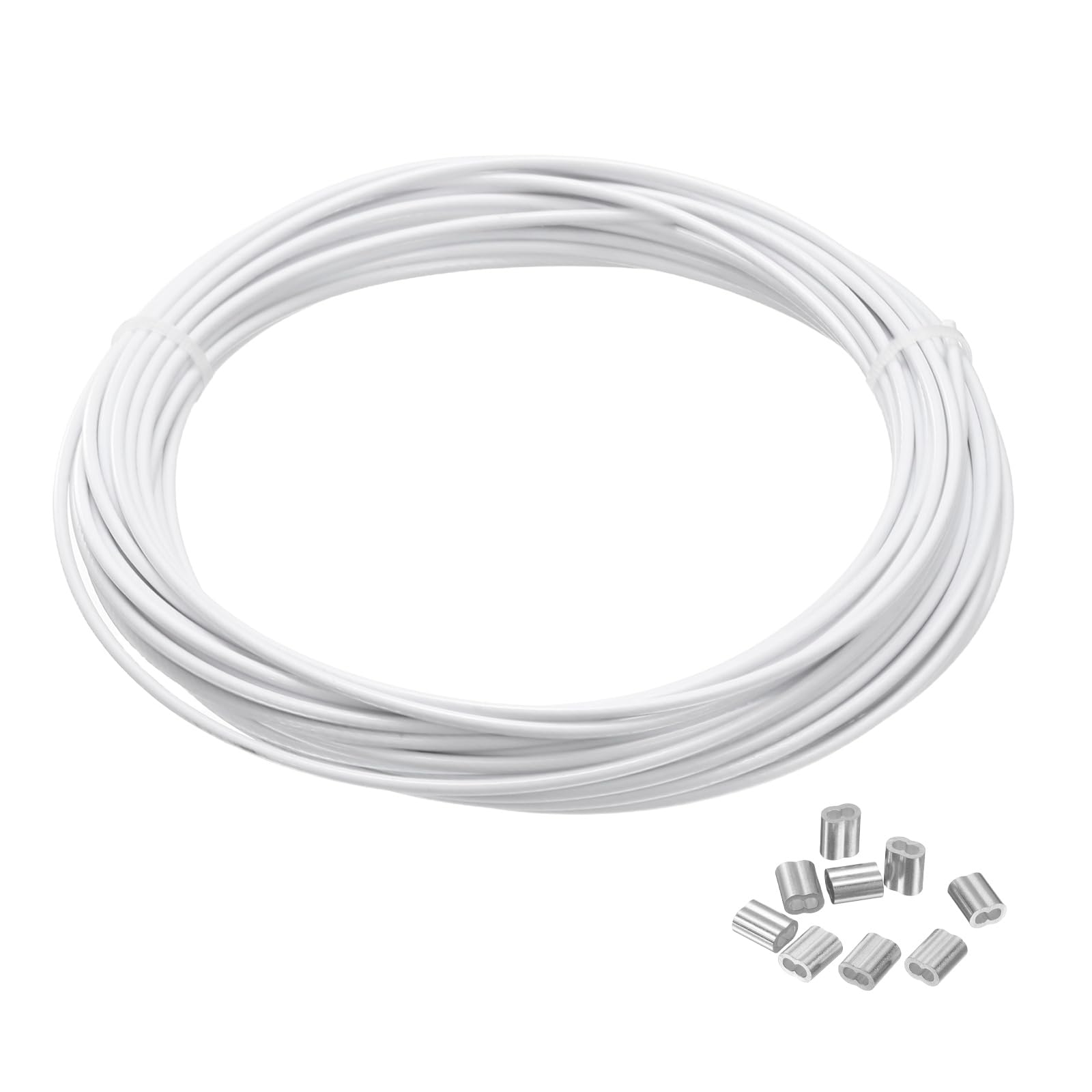 Câble en acier inoxydable blanc étanche pour corde à linge et suspension lumineuse - 8