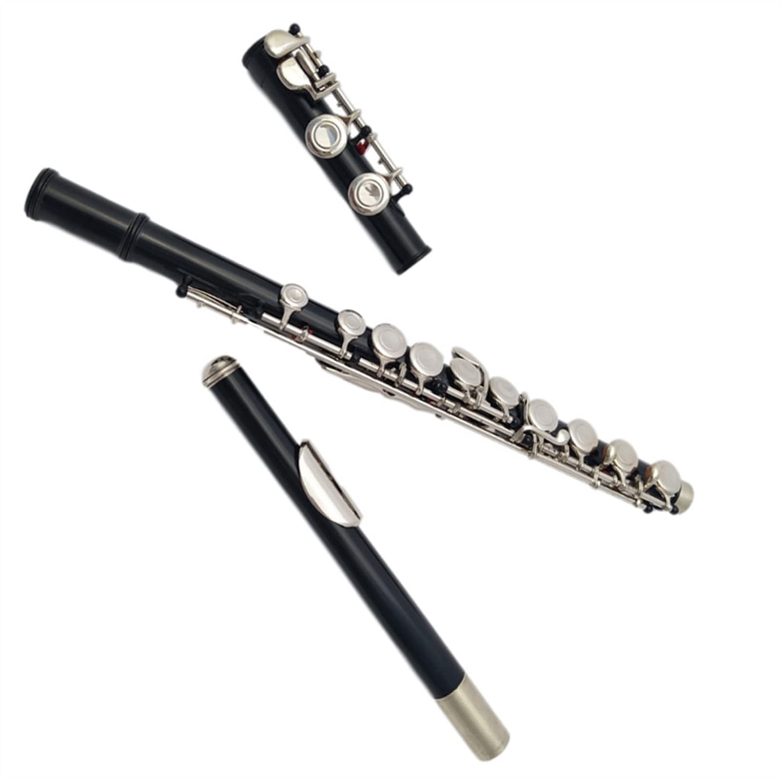 Flet instrument Flet Instrument Muzyczny C Tone Czarny 16-otworowy Zamknięty Otwór Z Kluczem E Uczeń Początkujący Flet Dla Dorosłych Flet prosty