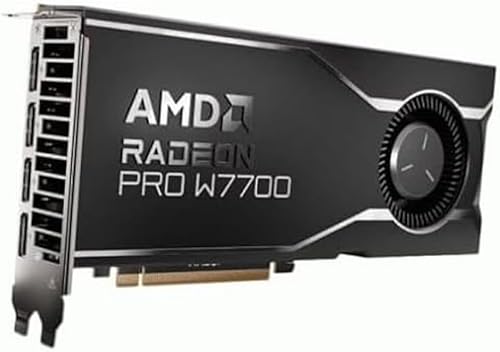AMD Radeon Pro W7700 16GB (RDNA 3 — priekinis vaizdas