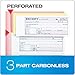 Adams Money and Rent Receipt Books New Color Cover, 3 Part Carbonless, 3 Pack, 7-5/8