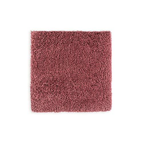 WohnDirect Tapis de Salle de Bain Haut de Gamme Rose • antidérapant et très Moelleux • Tapis de Bain • Tapis de Bain 45 x 45 cm