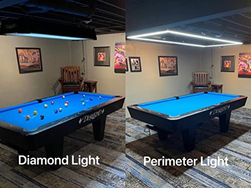 WUZI Professional LED Billiard Pool Table Light Arena 5500k Daylight White (8FT (48x93.7inch)) - Thumbnail 4