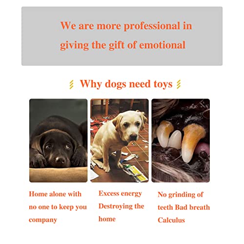 Soyater Dino Dog Toys, Stuffed Dog Toy Plush Dog Toy, Puppy Toys, Squeaky Dog Toys, Puppy Teething Chew Toys, Dog Toys For Small Dogs, Interactive Dog Toys For Small Medium Dogs (A-Orange) #TOP2
