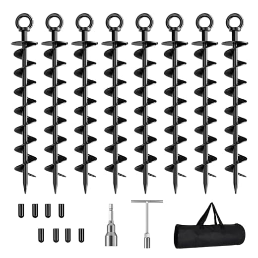 Spiral Ground Anchor Screws Package
