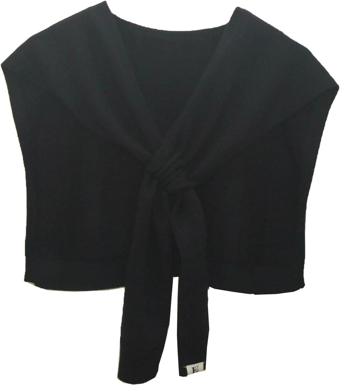 Scarfs Women Knit Crop Shawl Tops Fake Collar Solid Scarf Knitwear Beach Cover up Blouse for Match Outerwear
