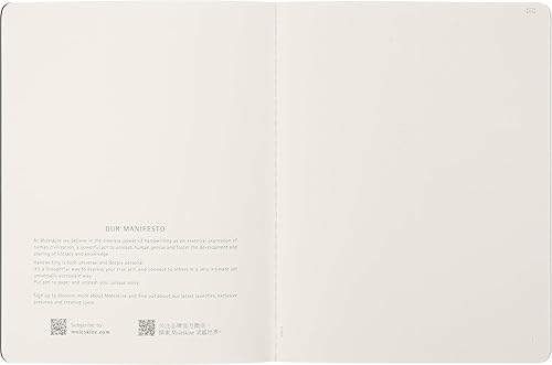 Miniatura 5 de Moleskine Cahier - Cuaderno inteligente de cubierta suave, lisoen blanco, XL (7.5 x 9.5 pulgadas), negro, compatible con bolígrafo inteligente, 88