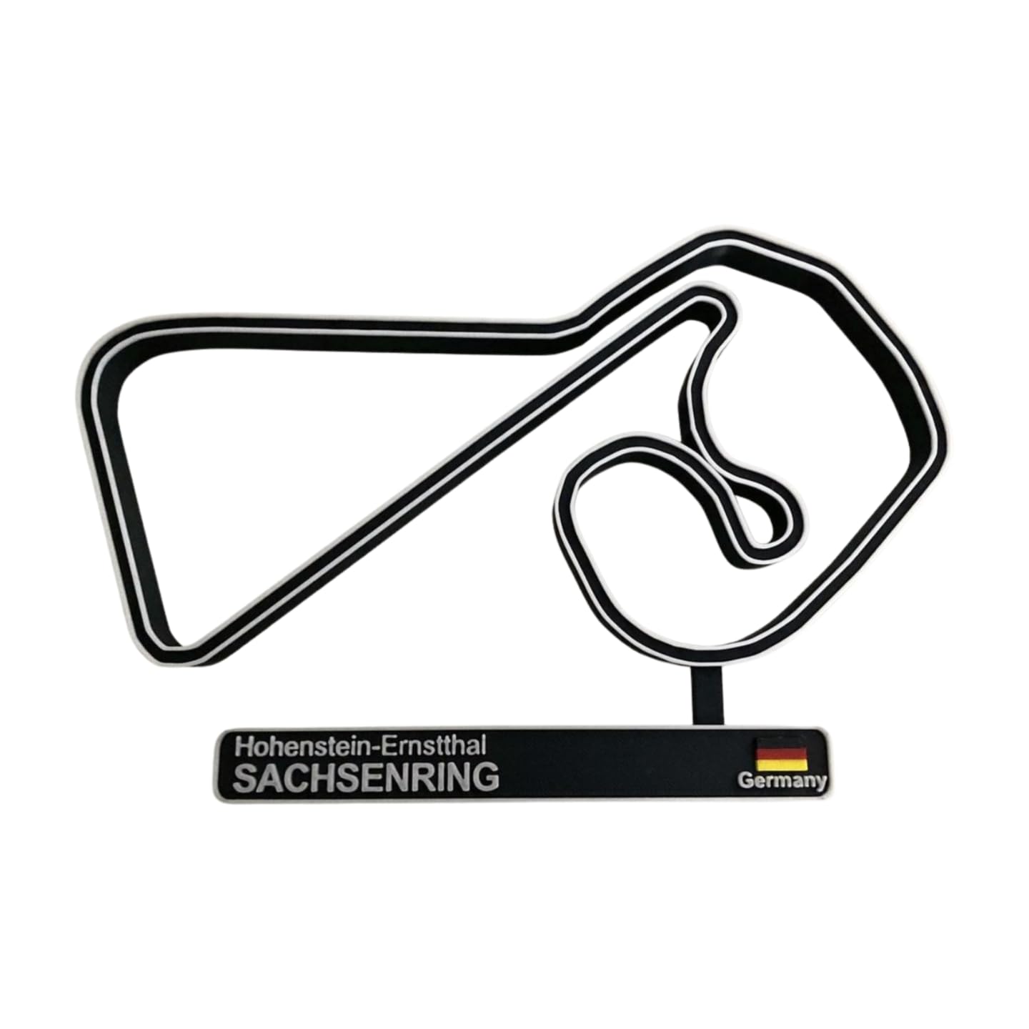 Circuit de Sachsenring, Maquette de Circuit de Course 3D, Décoration Automobile