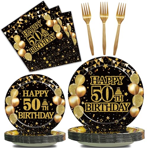 Kepeel 50th Birthday Tableware Set