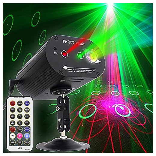Party Lights DJ Disco Light RGB 3 Lens 36 Patterns Projector GOOLIGHT Mini LED Strobe Sound Activated Stage Lights Indoor for Birthday Parties Wedding Karaoke KTV Bar Christmas Halloween Decorations