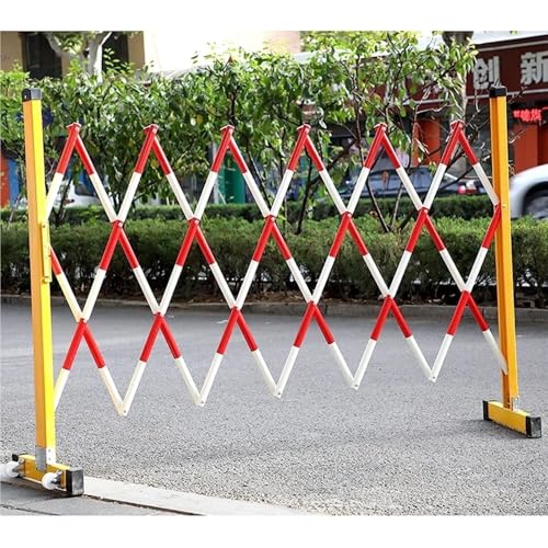 Barrière de contrôle de la circulation rétractable avec roues en métal 3m