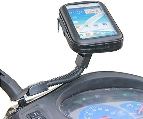 for Apple iPhone X XS MAX XR/8 Plus/7 Plus/6S Plus Universal Motorcyle Scooter Electric Car Rearview Mirror Mount Holder Stand Bag Phone GPS Cycling, with Waterproof Touch Screen Phone Case