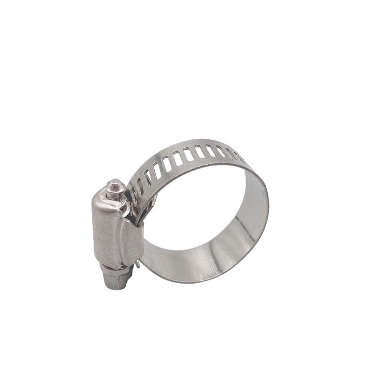 Cymmiyt One Color Pipe Clamp 10Pcs Worm Drive Hose Clamp 304 Stainless Steel Hoop Pipe Clip(27-51Mm)