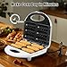 YEESOOM Corn Dog Waffle Maker, Hot Dog Waffle Machine with Non-stick Coating Plate, Hot Dog Maker Toaster Make 6 Corn Dogs, Corn Dog Waffle Machine Make Corn Dog in Minutes, White, Small