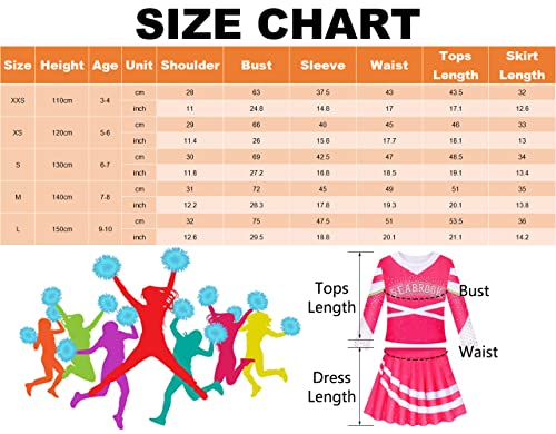 Oumbivil Addison Zombies Cheerleader Costume For Girls Toddler Cosplay Party Supplies Cheerleading Outfit Halloween Costumes Ou035S #TOP5