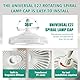 HuaMuDM Deckenventilator mit Beleuchtung, Lampe mit Ventilator, Moderne 360°Drehung Deckenventilator, Ventilator lampe E27, 30W LED Deckenleuchte mit Ventilator für Schlafzimmer Wohnzimmer