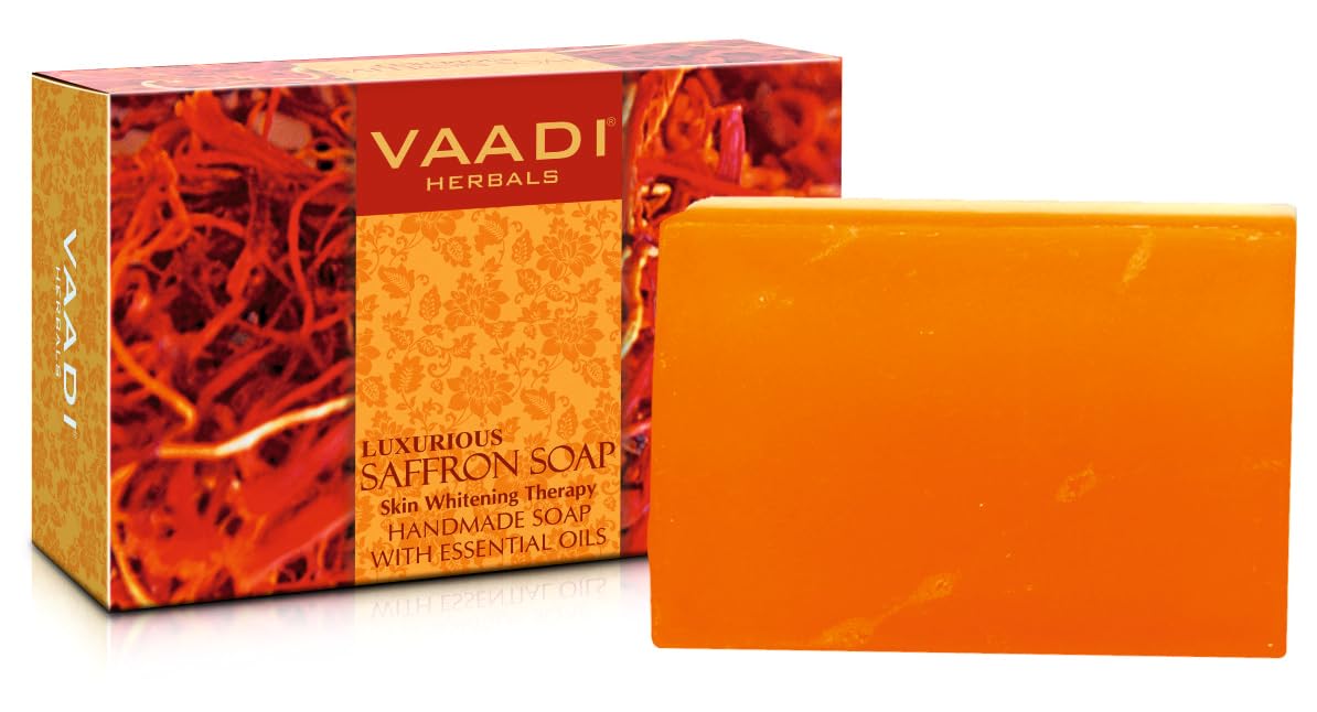 Vaadi Herbals LUXURIOUS SAFFRON SOAP - Skin Whitening Therapy 150gm-image-13