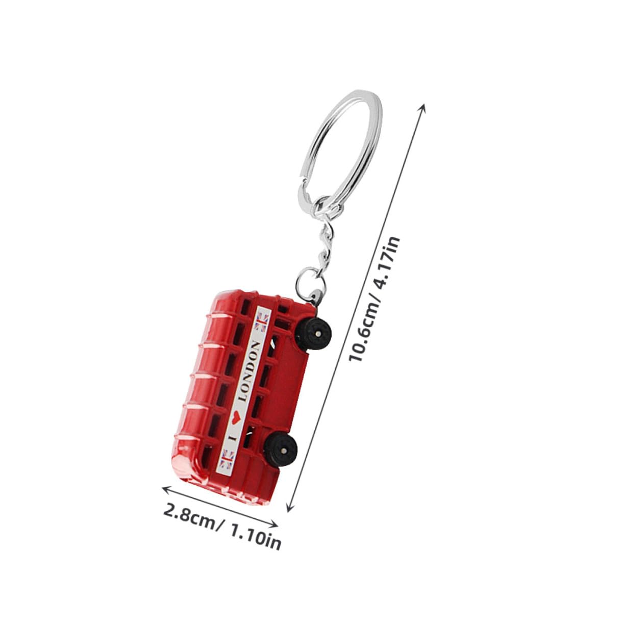 Ciieeo 16 Pezzi Portachiavi in Metallo con Pendenti Bus e Cabina Portachiavi Creativo e Resistente Accessori Regalo per Amici e Famiglia Facile da Trasportare