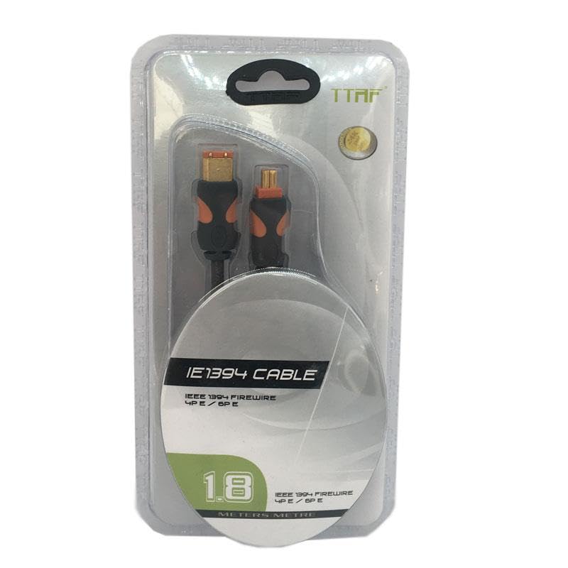 1.8 metre 1394 6 pin to 4 pin kablo 1.8 metre firewire kablo