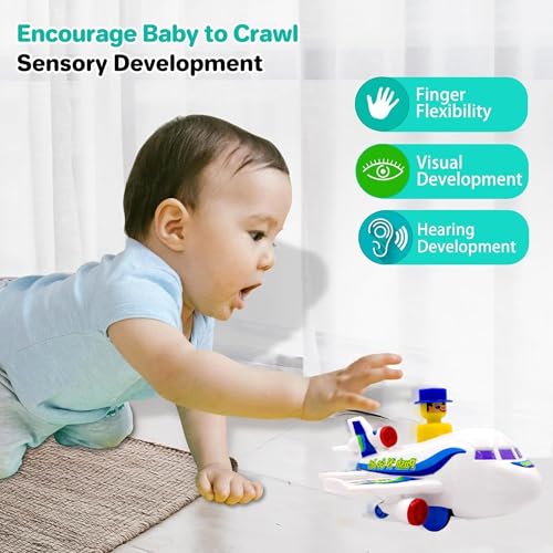 Image of ToyBharat Push N Go Jet - Realistic Multicolour Travel Toy for Kids 1-6 Years, Safe, Durable & Fun