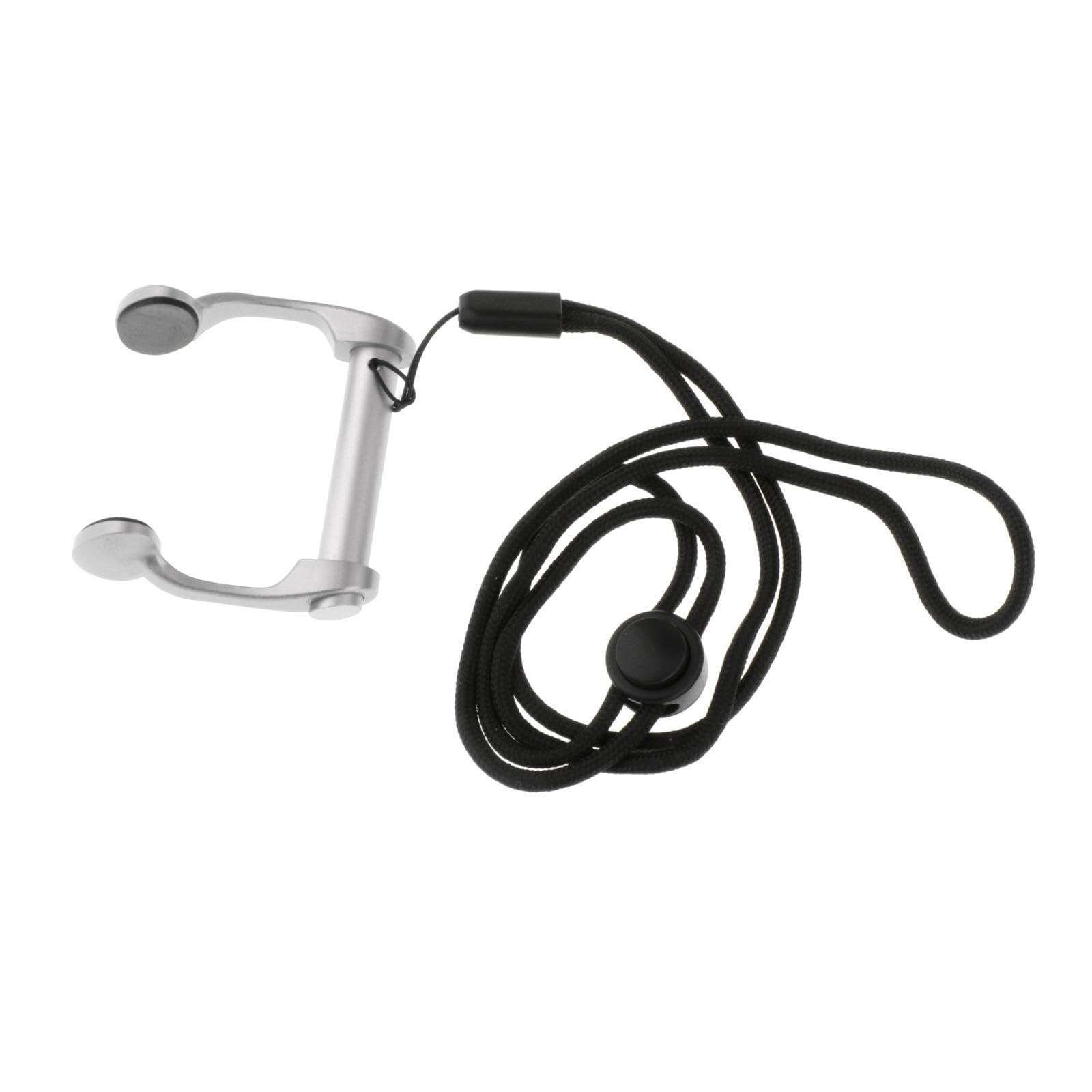 Pinza Nasale per Adulti, Bambini; Pinza Nasale da Nuoto, in Lega di Alluminio, Antiscivolo, con Cinturino E Custodia, Ideale per