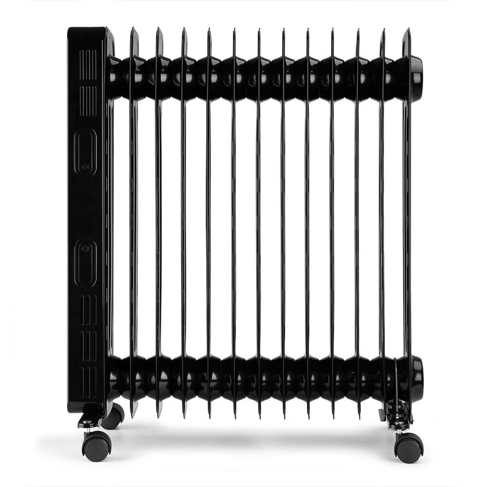 Orbegozo RAD 2510 - Radiador de aceite, 3 potencias, temporizador, pantalla LED, Asa, mando a distancia, protección sobrecalentamiento, 2500 W