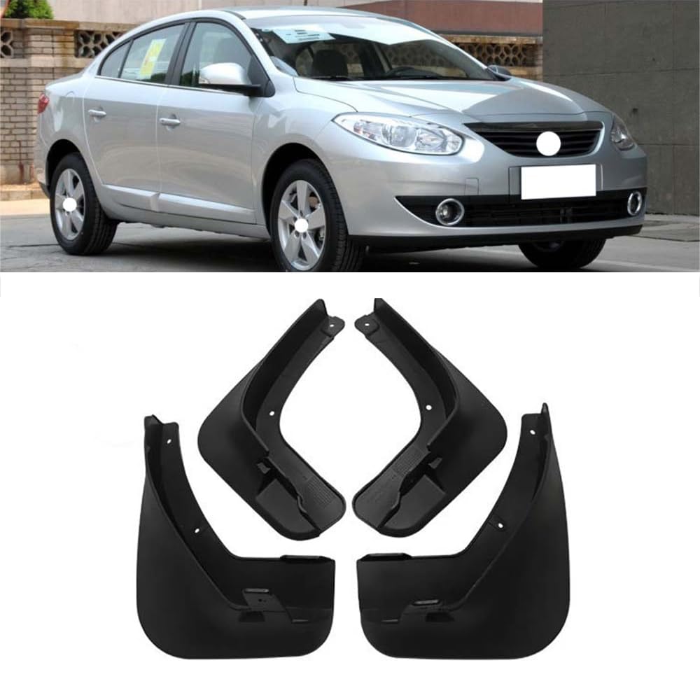 RJQXZXGQ Car Mud Flaps, for 2011-2015 Renault Fluence Front & Rear Car Mud Flaps, Splashproof Tough Auto Splash Guards Fenders