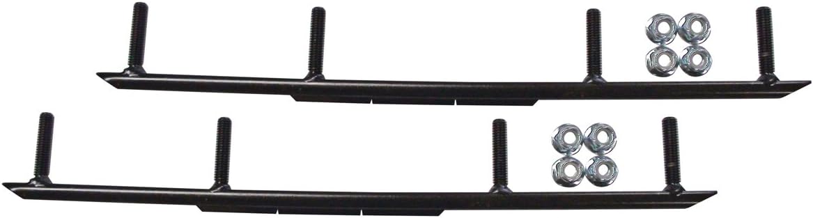 4" Round Bar (1/2") Snowmobile Ski Carbides (Pair)- Simmons Flex Ski [RM8204]