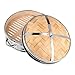 Cabilock Naturel Bambou Vapeur Panier Vapeur Chinois Panier Alimentaire Pot Panier Vapeur Parfait pour Légumes Poissons Viande Boulette (22Cm)