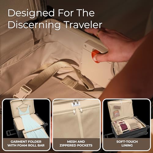 Briggs & Riley 29" Large Expandable Spinner - Checked Luggage for Travel, Suitcases with Wheels, Softside Rolling Bag for Men & Women, Self-Repairing Zipper - Baseline Collection, Plum4