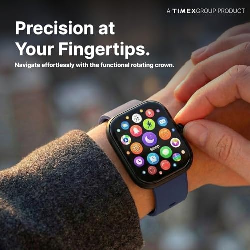 Image of TIMEX iConnect Arc+ 2.01 inch(5.1cm) IPS Display with BT Calling Smartwatch for Unisex - TWIXW1602T
