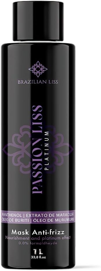 Passion Platinum - Keratin Treatment | Hair Straightening | 100% Formaldehyde FREE I 1L / Especially for blond and colored hair33.8 fl.oz