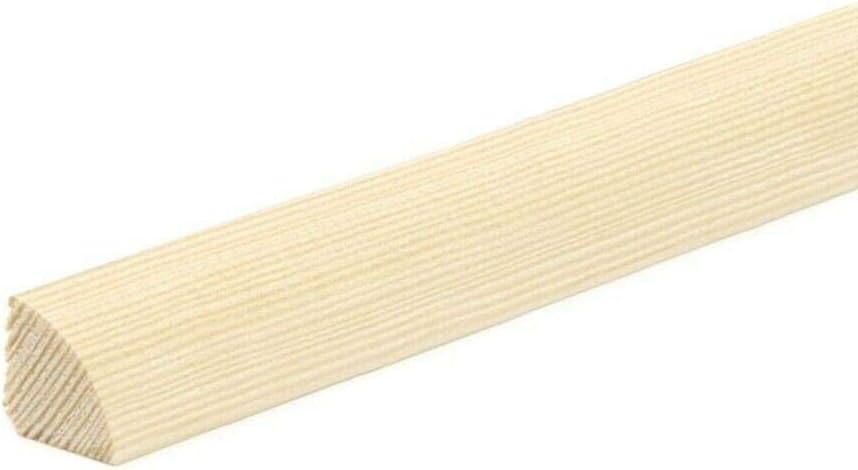 1M / 39.37inch Quadrant Trim Pine Decorative Gap Filling Window Door Moulding Edging Beading Wood TMW Profiles (20mm)