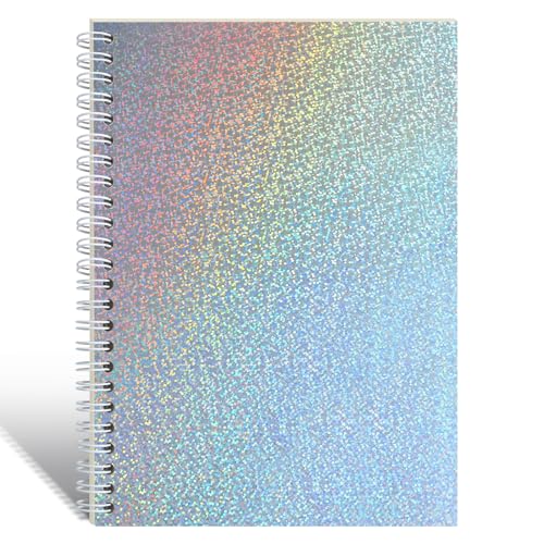 Álbum reutilizable para pegamento con 40 páginas (puntos) | Álbum organizador de pegamento con cubierta holográfica A5, libro de colección y almacenamiento de pegamentos con 40 hojas de papel liberador en blanco para adultos miniatura 1