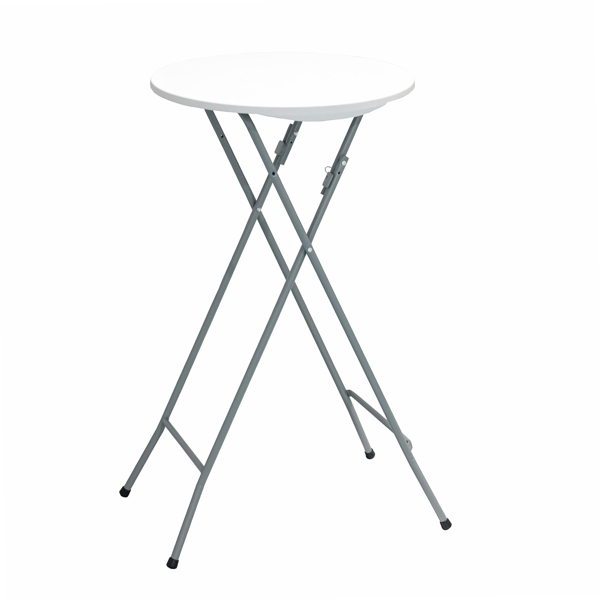 Mesa plegable alta de bar 60x110 cm redonda tipo cóctel