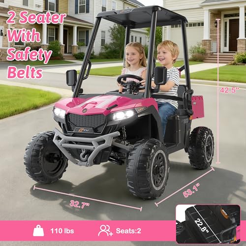 24V Kids Golf Cart 2-Seater