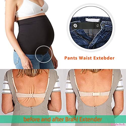 2 Pack Women Maternity Belly Band for Pregnancy NonSlip Silicone Belt
