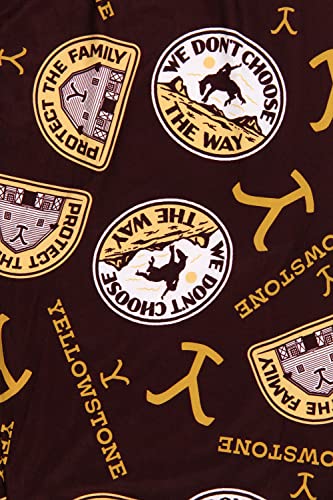 Yellowstone Men's TV Show Protect The Family Pattern Lounge Pajama Pants2