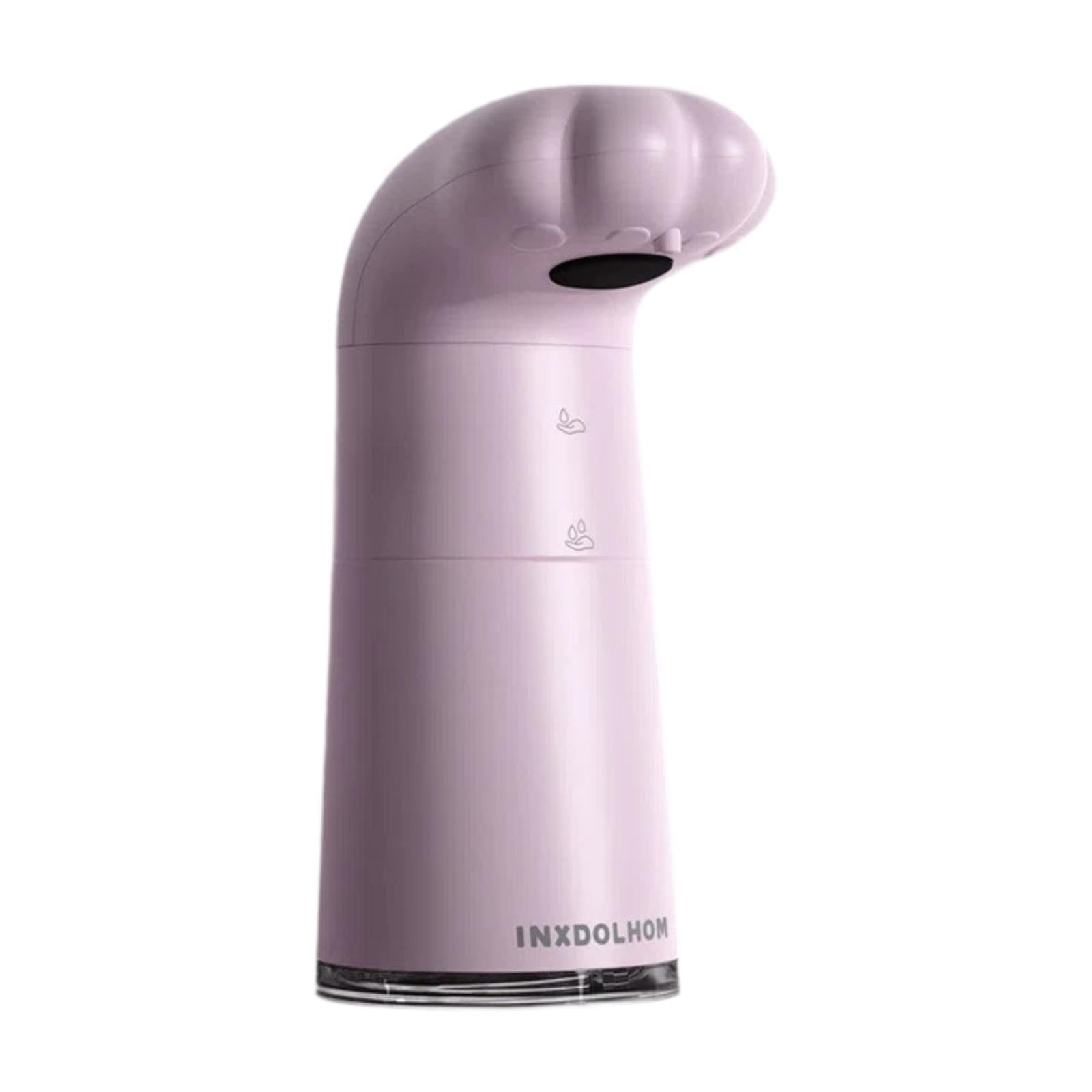 Dispenser Automatico di Sapone Schiuma Touchless Carino Zampa Gatto Sensore Ricaricabile Materiale PP Compatto Adatto per Bambini Uso Regalo Decorazio, Rosa