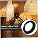 EXHUMKY Lamp Shade Collar Rings Versatile Light Socket Replacement Parts for Sconces Floor Lamps Pendant Lights Easy Tool Installation Plastic Adapter